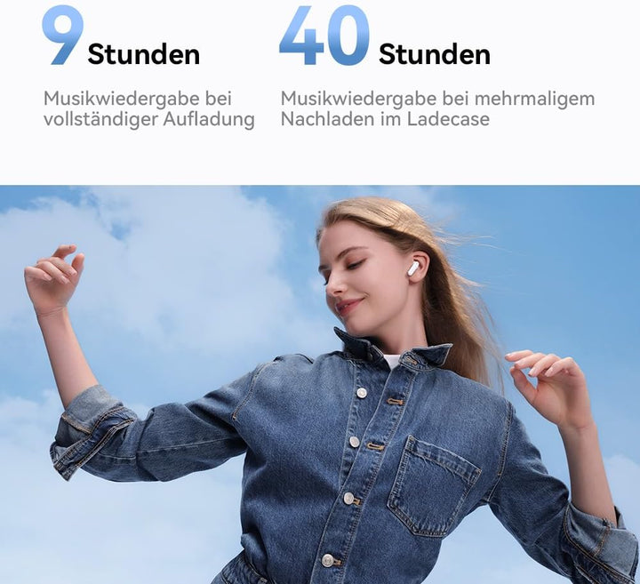 HUAWEI FreeBuds SE 2 Kabellos Kopfhörer, Bis zu 40 Stunden Akkulaufzeit, Leicht und komfortabel, Aus