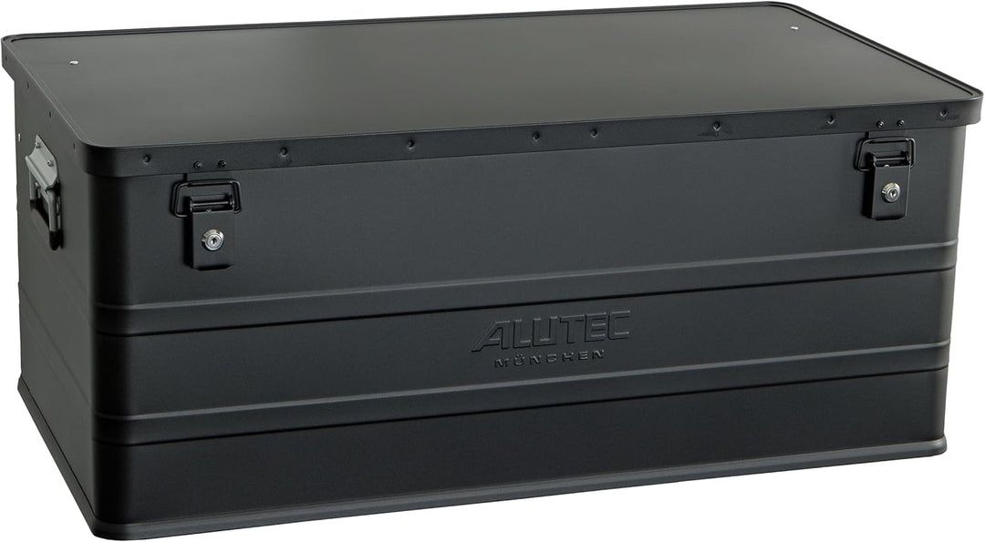 ALUTEC Aluminiumbox Classic 142 (Farbe Schwarz, Inhalt 142 ltr., Innenmasse (LxBxH) 870 X 460 X 355