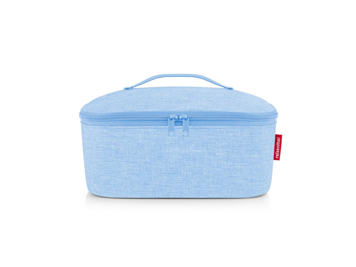 reisenthel coolerbag M Pocket Twist Powder Blue – Kühltasche mit Obermaterial aus recycelten PET-Fla