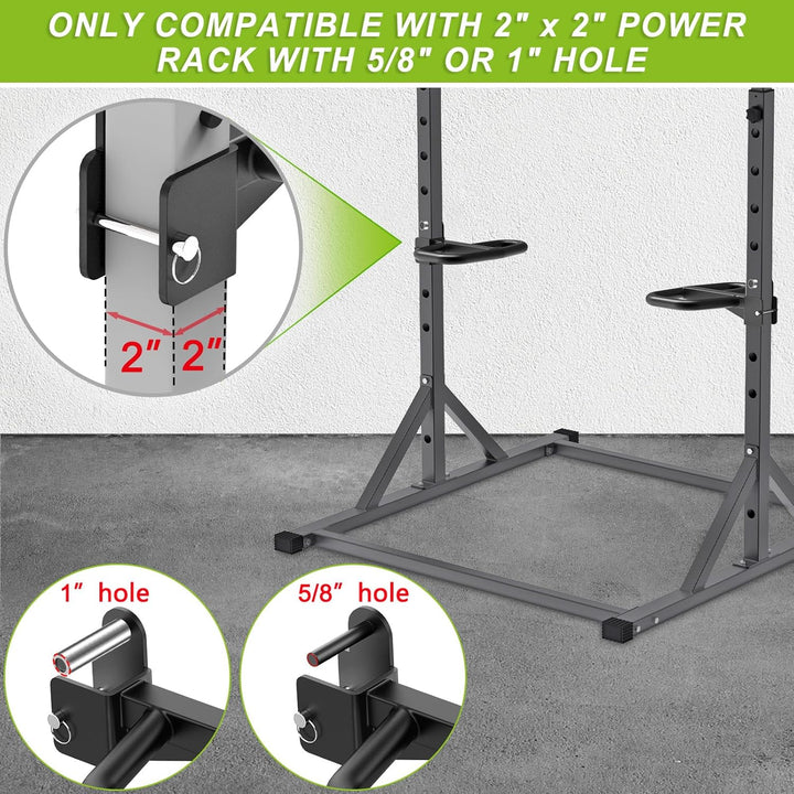 SELEWARE Multi Grip Dip-Stangenaufsatz für 2 x 2 oder 3 x 3 Zoll mit 1 oder 5/8 Zoll Loch Power Rack