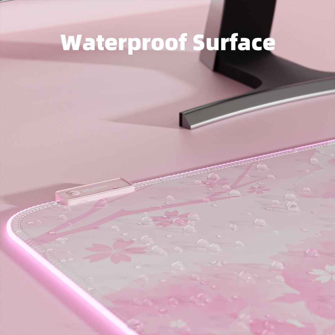 Mytrix RGB Gaming Mauspad Rosa Sakura Pink, Pink