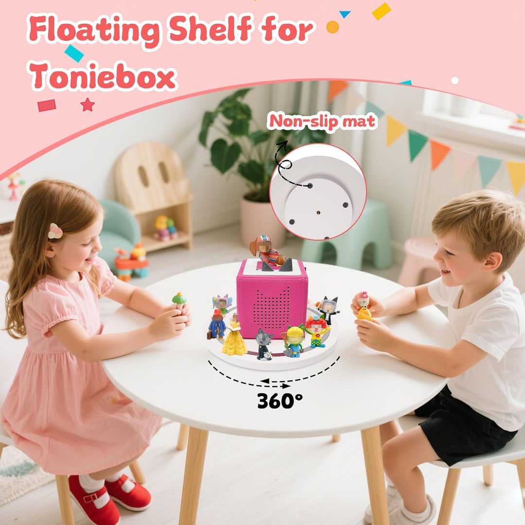 Gieanoo für Tonies Box Regal,Runde Tonie Aufbewahrung Regal Kompatibel mit Toniesbox 1 und Toniesbox