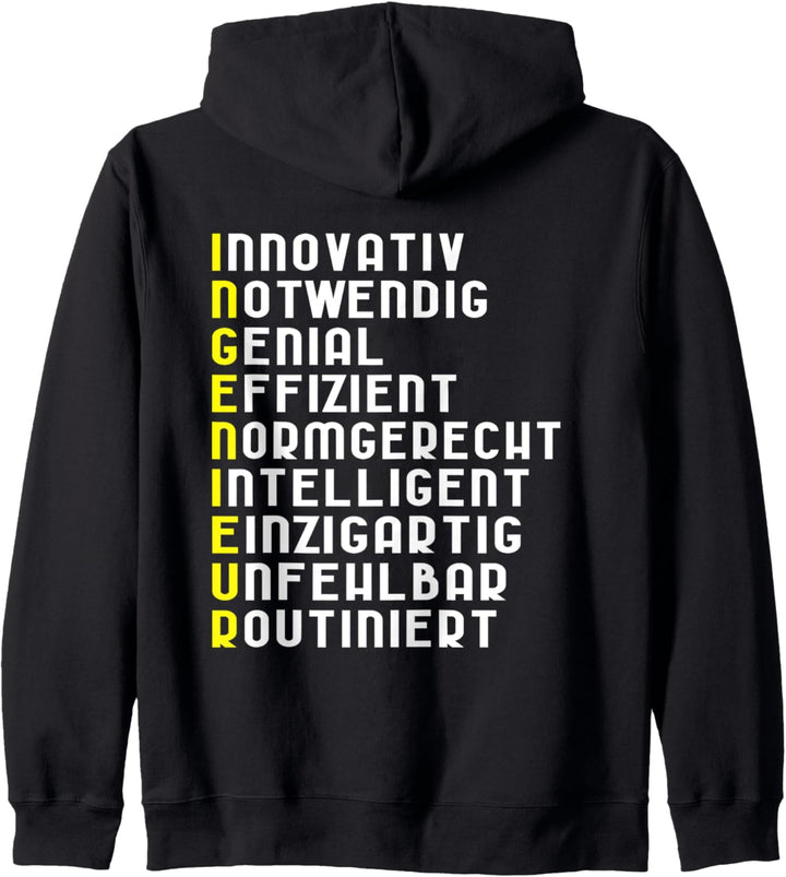 Lustige Ingenieur Sprüche Diplom Ingenieur Beschreibung Kapuzenjacke