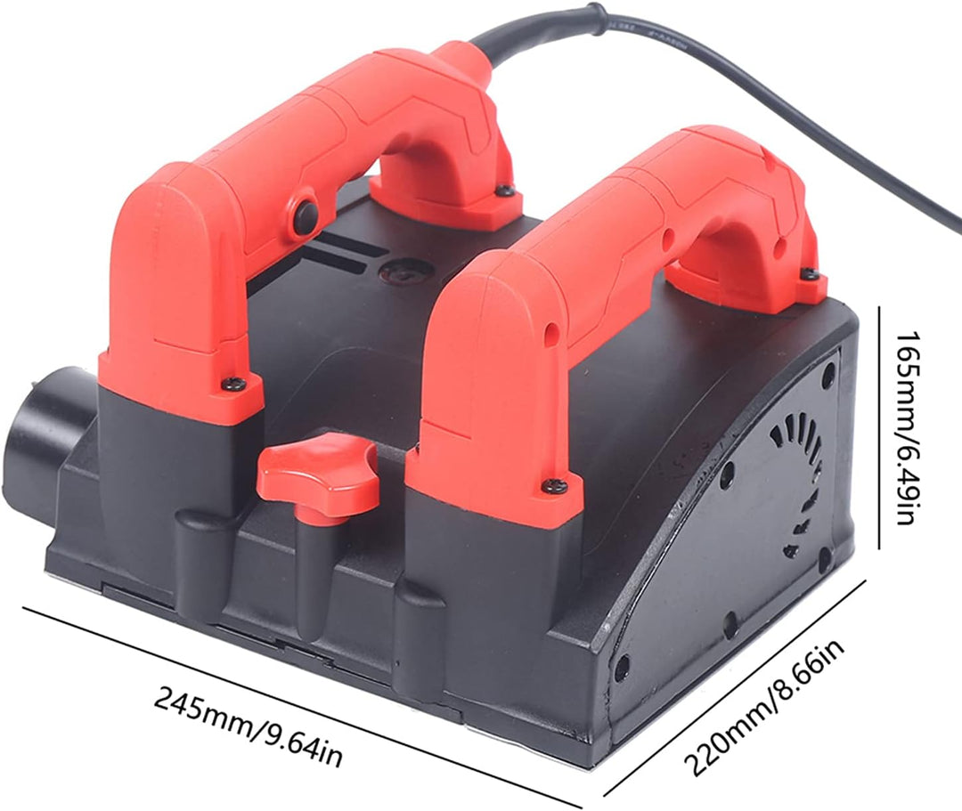 Betonfräse, 1680W Mauernutfräse mit Absaugung, 3000 R/MIN Walzenfräse Sanierungsfräse Putzfräse Maue