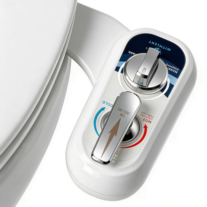 Bidet Einsatz Für Toilette linkes, Cold/Heiss Water Bidet Dusch-WC,mit Einziehbare selbstreinigende