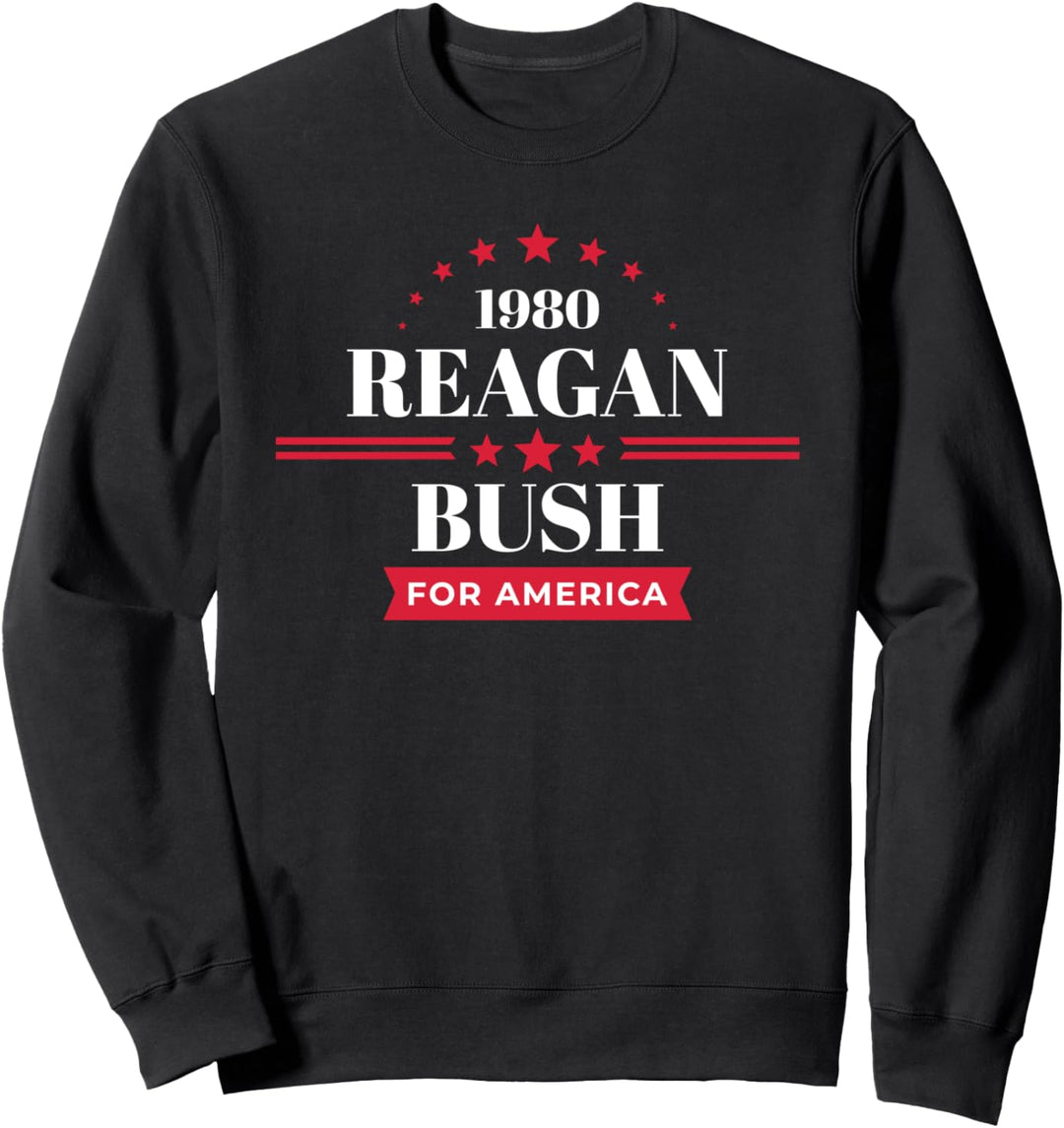 Ronald Reagan George Bush 1980 Republican Campaign Sweatshirt
