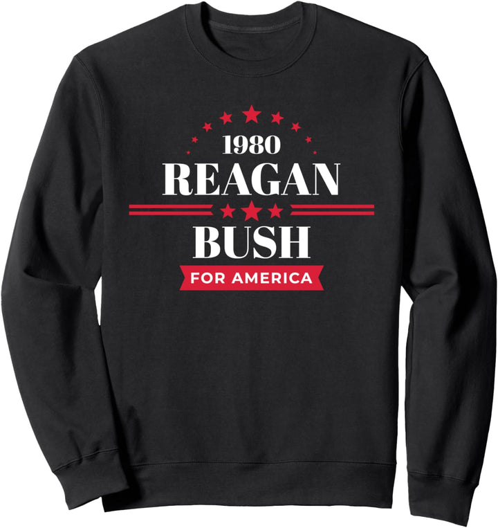 Ronald Reagan George Bush 1980 Republican Campaign Sweatshirt