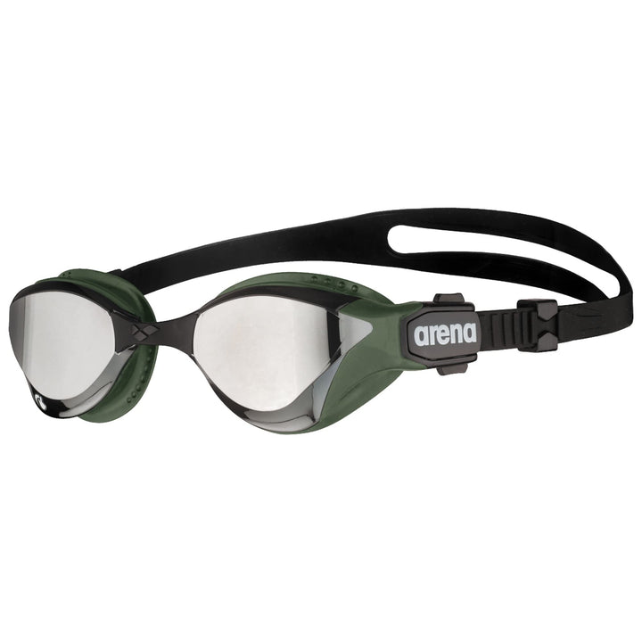 ARENA Unisex Cobra Tri Swipe Mr Schwimmbrille (1er Pack) Einheitsgrösse Silver-Army, Einheitsgrösse