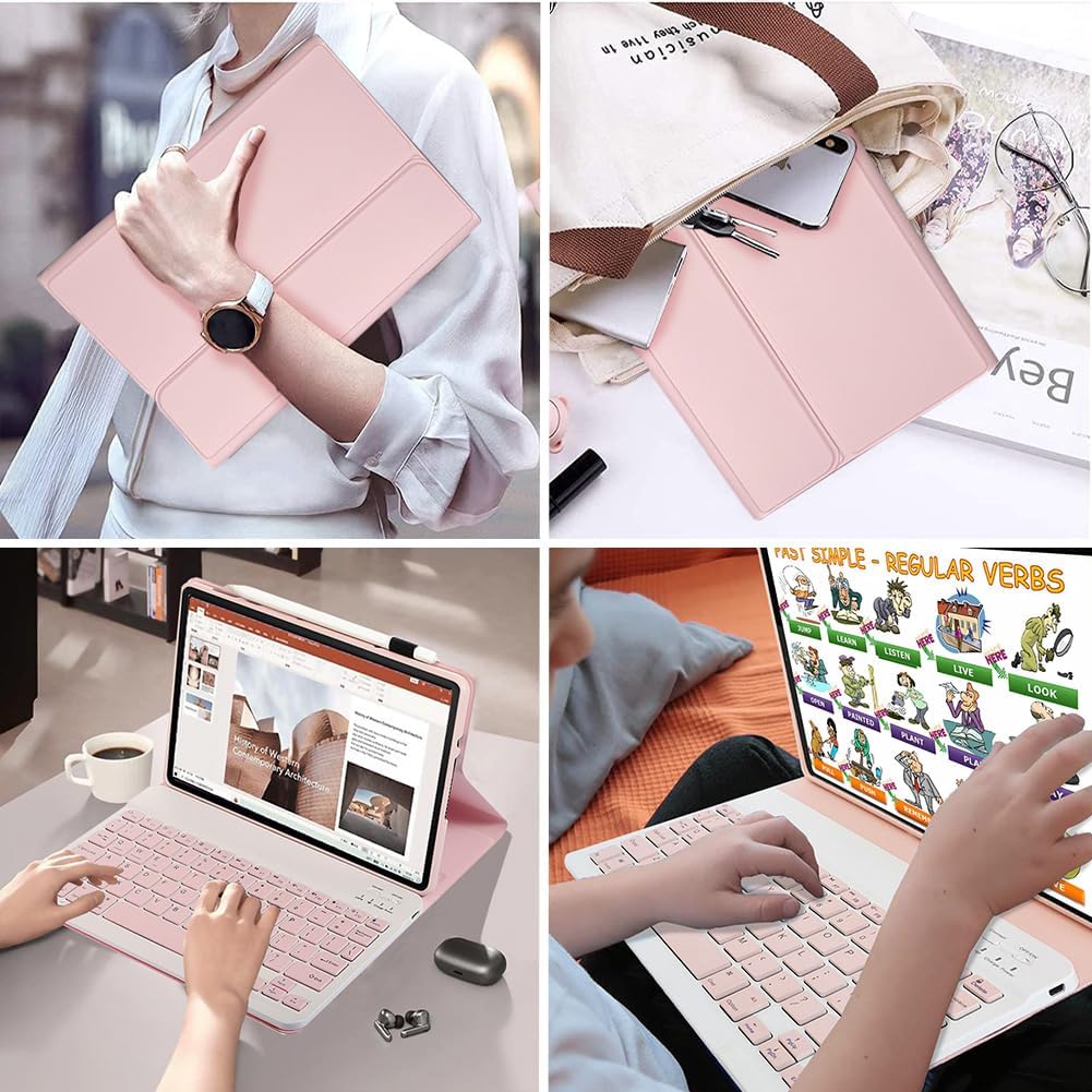 Tastatur hülle für Lenovo Tab M11/K11/Idea Tab 11" Hülle mit Tastatur magnetische abnehmbare QWERTY