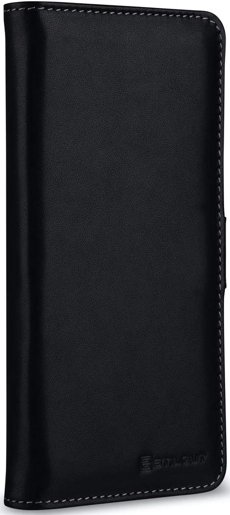 STILGUT Talis kompatibel mit Samsung Galaxy S20 Ultra Hülle mit Kartenfach aus Leder, Wallet Case, L