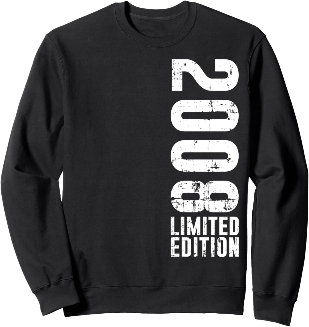 Geburtstag Design Limited Edition und Vintage 2008 Sweatshirt