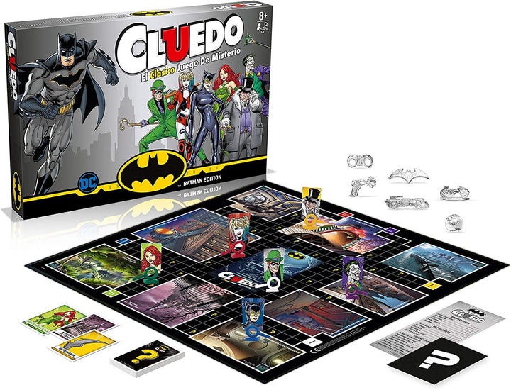 Cluedo Batman - Cluedo Winning Moves Mystery Brettspiel - Löse das Rätsel in Gotham City - Spanische