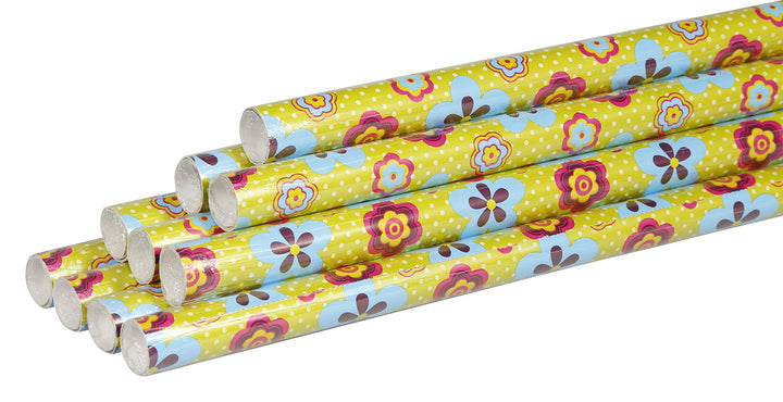 Clairefontaine 211404AMZC - Packung mit 10 Rollen Geschenkpapier Alliance 2 m x 70 cm, 60g, 1 Pack,