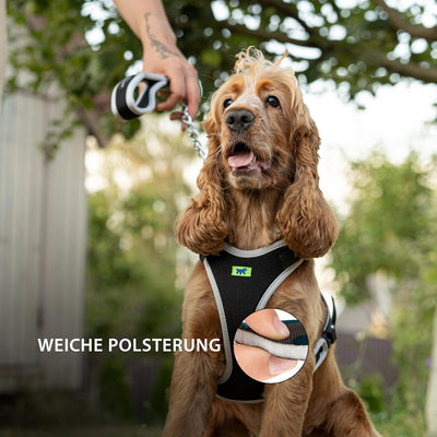 Ferplast Hundegeschirr mittlegrosse Hunde Geschirr Hunde mit Polsterung ERGOCOMFORT M, Halsumfang: 3