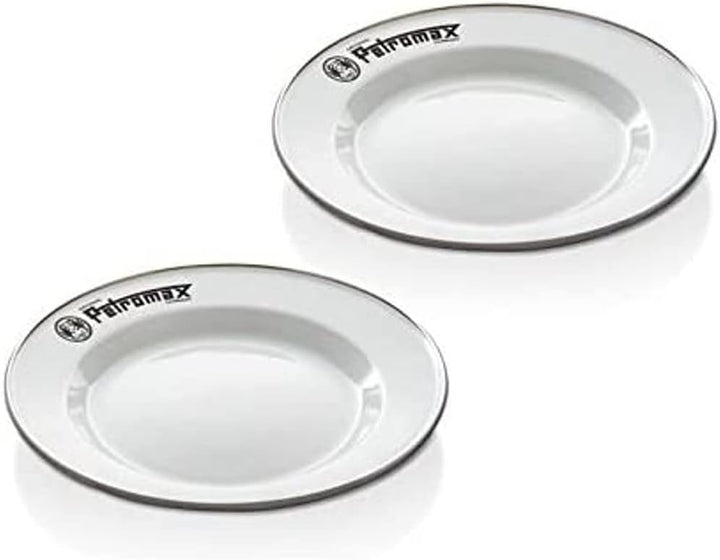 Petromax Emaille Borden Set - Wit Weiss 22,5 cm, Weiss 22,5 cm
