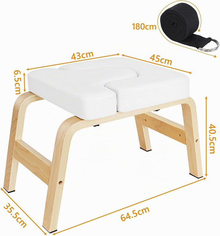 AKOZLIN Yoga Kopfstandhocker Hochwertiger Yoga Hocker inkl,150 kg 6,3 cm Dicke, wasserdichte Polster