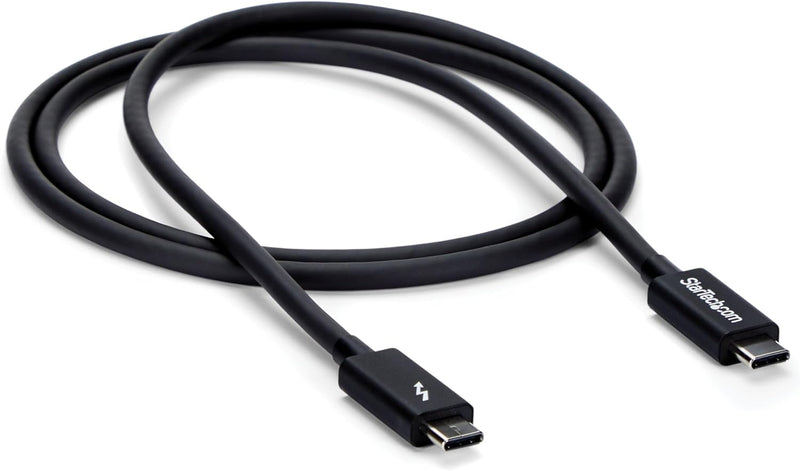 StarTech.com 1m Passives Thunderbolt 3 Kabel, 20Gbps, 100W PD, 4K Video, Thunderbolt Kabel, Kompatib