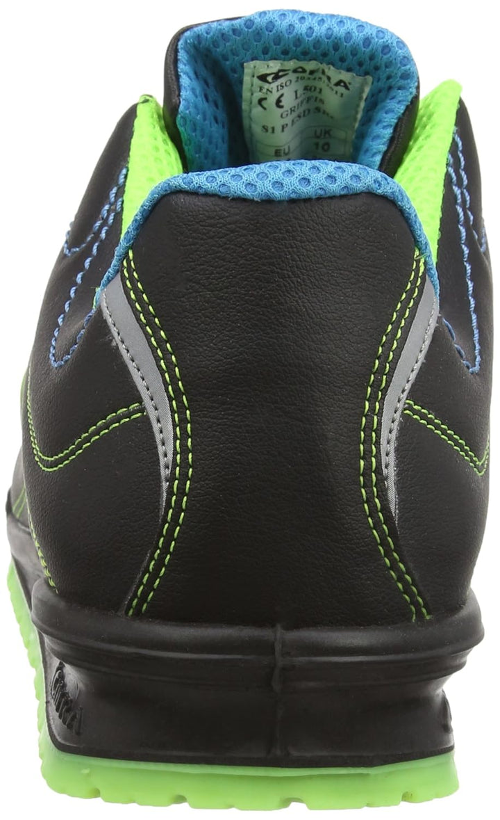 Cofra 78750-000.W44 GRIFFIS S1 P ESD SRC Sicherheitsschuhe, Schwarz/Grün, Grösse 44 44 EU, 44 EU