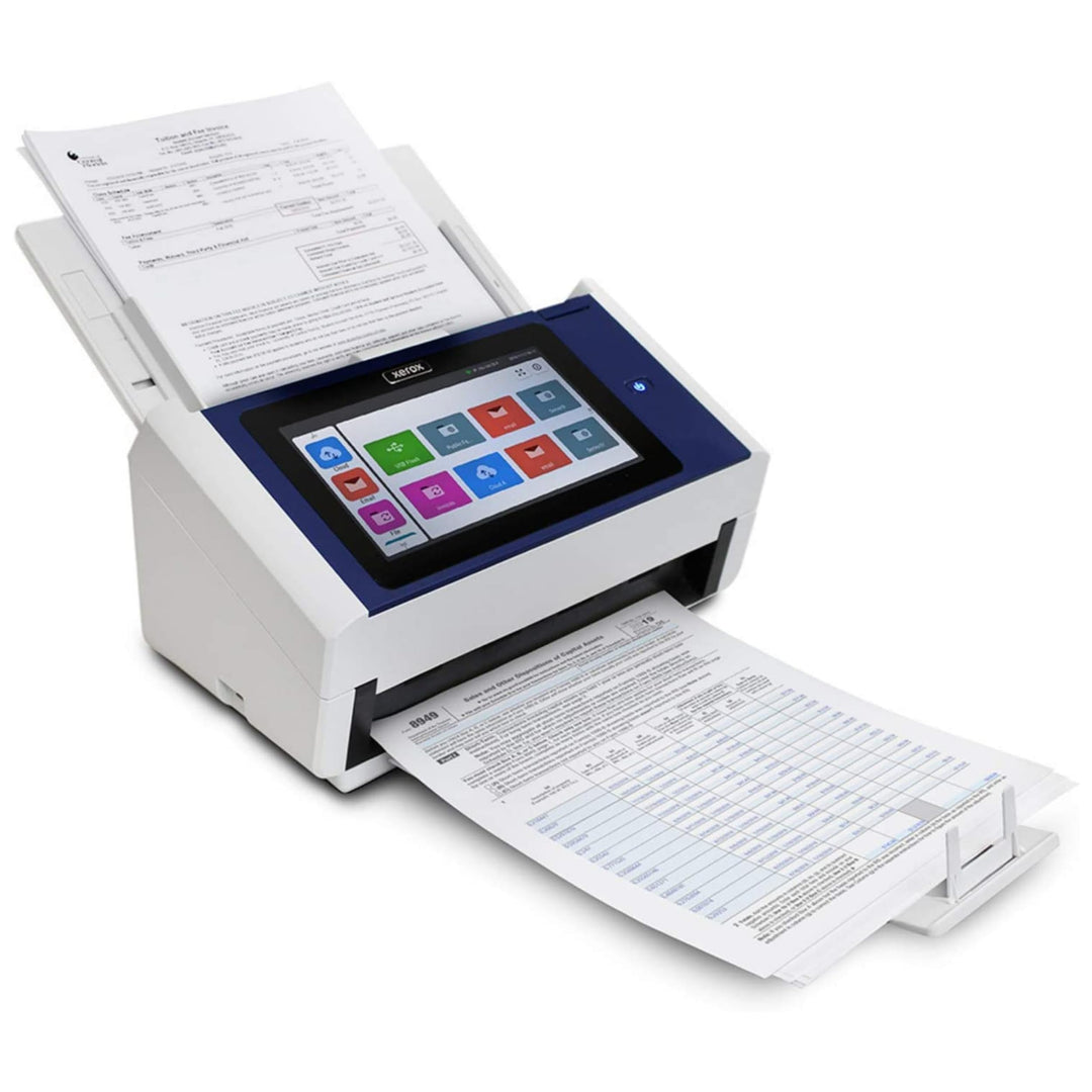 Xerox N60w Pro Scanner, USB Duplex Office Dokumentenscanner für PC, 8 Zoll Touchscreen, 65 PPM, 100