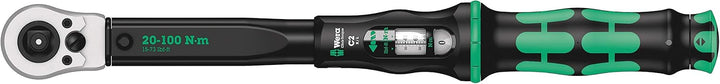 Wera 05075625001 Click-Torque C 2 Push R/L, einstellbarer Drehmomentschlüssel, 1/2", 20-100 Nm &amp; 781