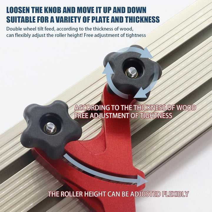 2 x Feder-Lock-Bretter,CEIEVER Federbrett verstellbare Holzbearbeitungswerkzeuge mit 4 Schiebern Uni