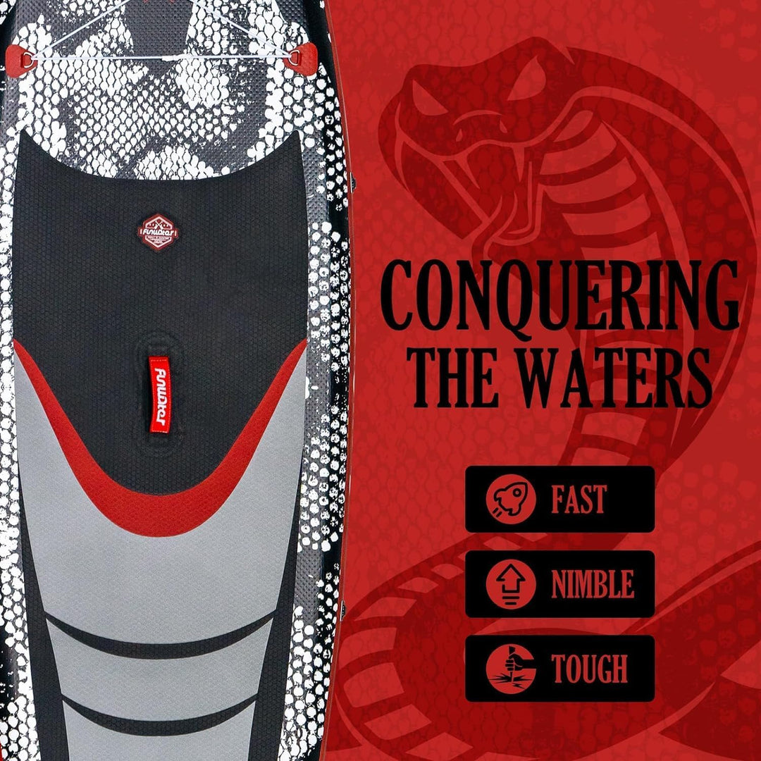 FunWater 10'6" & 11'6" Stand Up Paddle Board Multifunktionale Paddelboards mit Flossen, Knochleine,