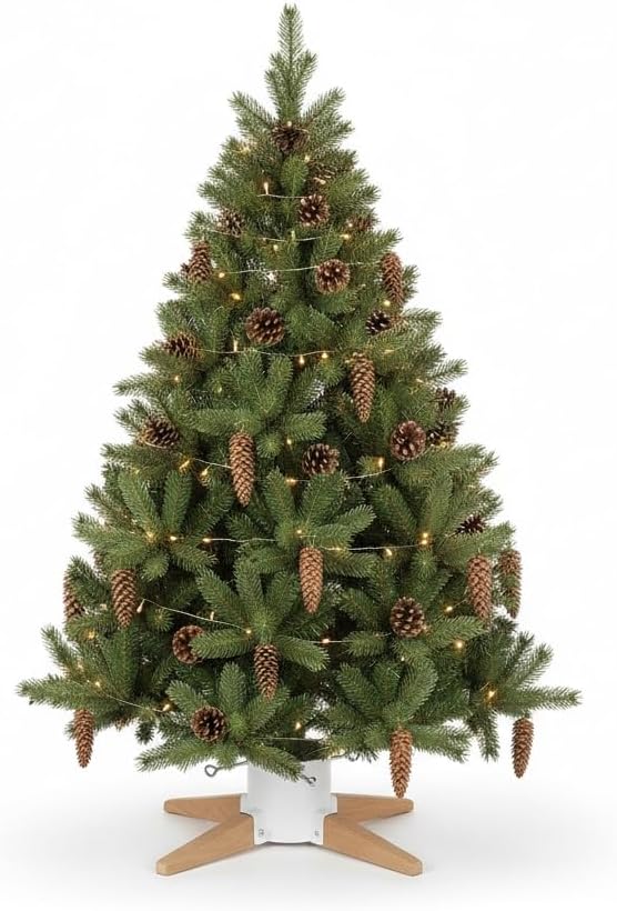 COIL Christbaumständer, Ständer mit Wasserspeicher, Rustikaler Ständer, Sockel für echten Baum, Wass