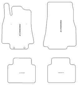 MDM fussmatten für Mercedes Classe B (W245) ab 06.2005-2011 Passform wie Original aus Velours, Autom