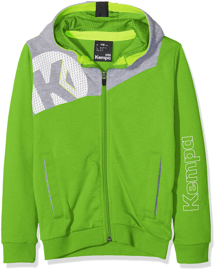 Kempa Unisex Kinder Core 2.0 Kapuzenjacke Kinder Kapuzenjacke XXS (Manufacturer size:116) Hope Grün/