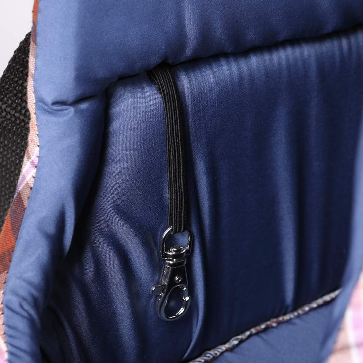 Hundetragetasche Grösse S rot kariert Transporttasche für Hunde und Katzen Hundetasche Polyester str