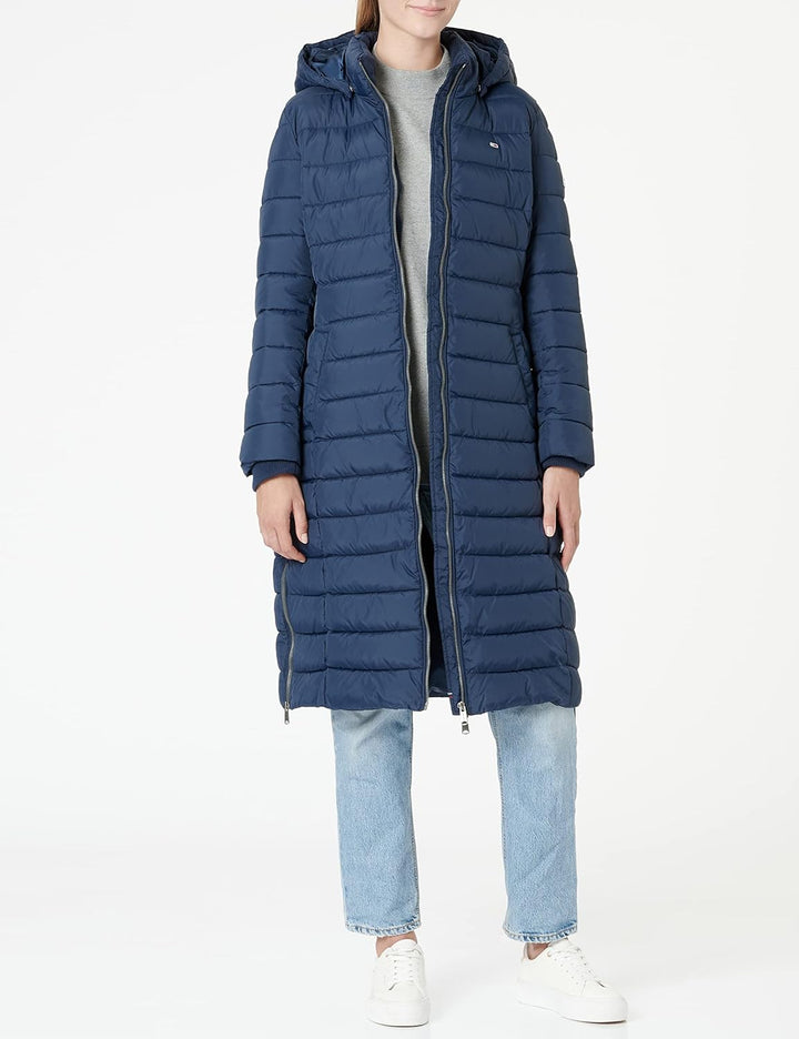 Tommy Jeans Damen Daunenmantel Basic Winter S Blau, S Blau