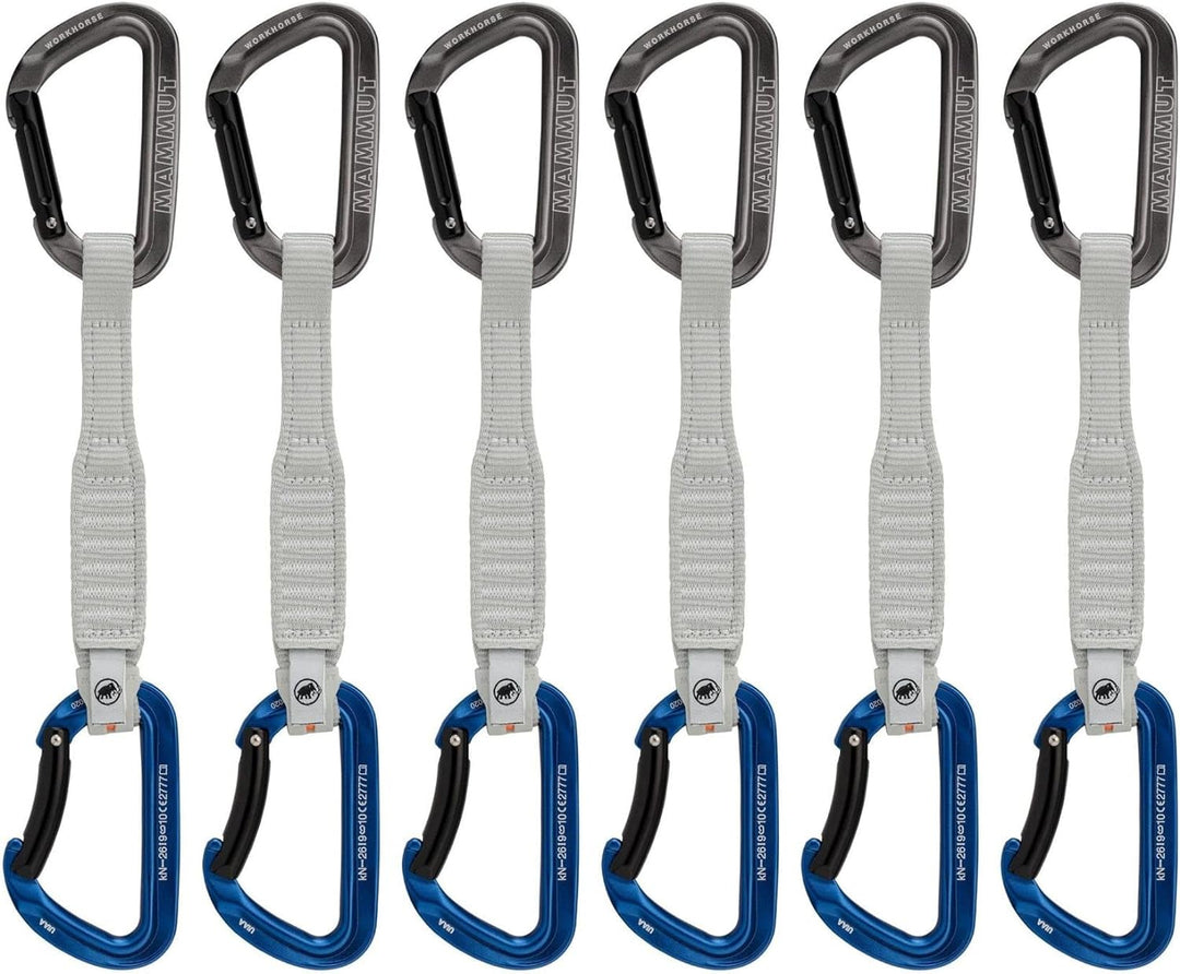 Mammut Straight Gate/Bent Gate Key Lock, grey-blue 17 cm, Straight Gate/Bent Gate Key Lock, grey-blu