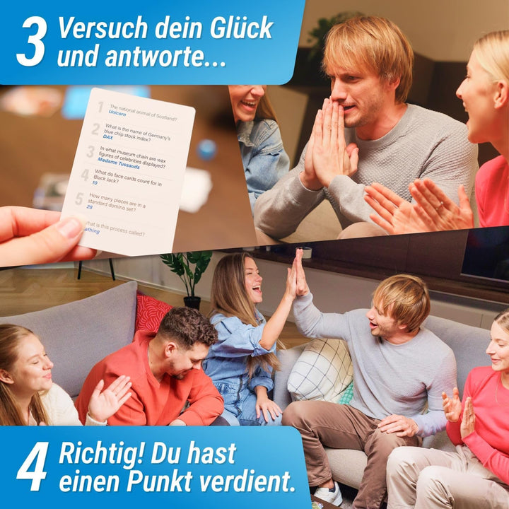 The World Game Super Quiz - Deutsche Version - Trivial Gesellschaftsspiele für Erwachsene mit 1200 F