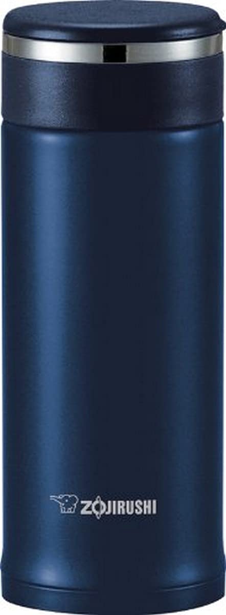 Zojirushi Reisebecher aus Edelstahl mit Teeblattfilter, 325 ml, Dunkelblau Tiefes Blau 325 ml, Tiefe
