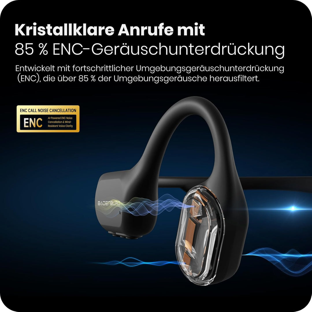 S4 Knochenschall Schwimmen&Tauchen Kopfhörer,IP68 20m TÜV Wasserdicht,Bluetooth 6.0+32GB MP3 Modus,O