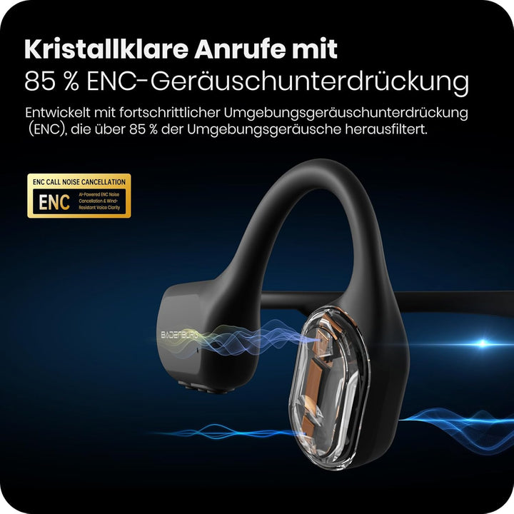 S4 Knochenschall Schwimmen&Tauchen Kopfhörer,IP68 20m TÜV Wasserdicht,Bluetooth 6.0+32GB MP3 Modus,O