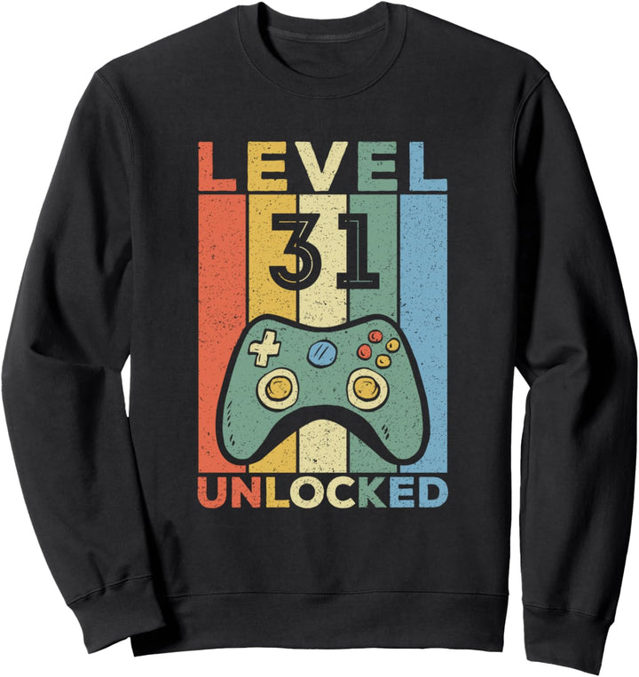 31. Geburtstag Level 31 Gamer 31 Jahre altes Geschenk Sweatshirt