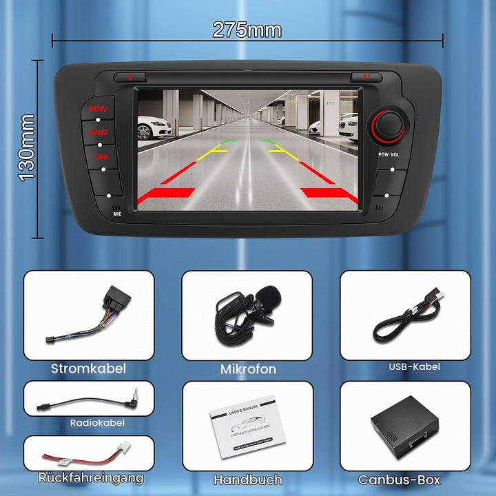 Linux Autoradio für Seat Ibiza 6J (2009-2014) –Start in 3–5 Sekunden