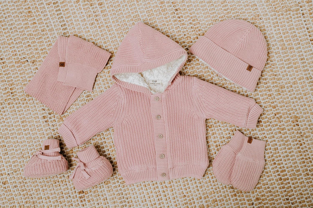 Baby's Only - Soul Kapuzenjacke Baby - Teddyfutter - Strickjacke für Jungen and Mädchen - 100% Bio-B