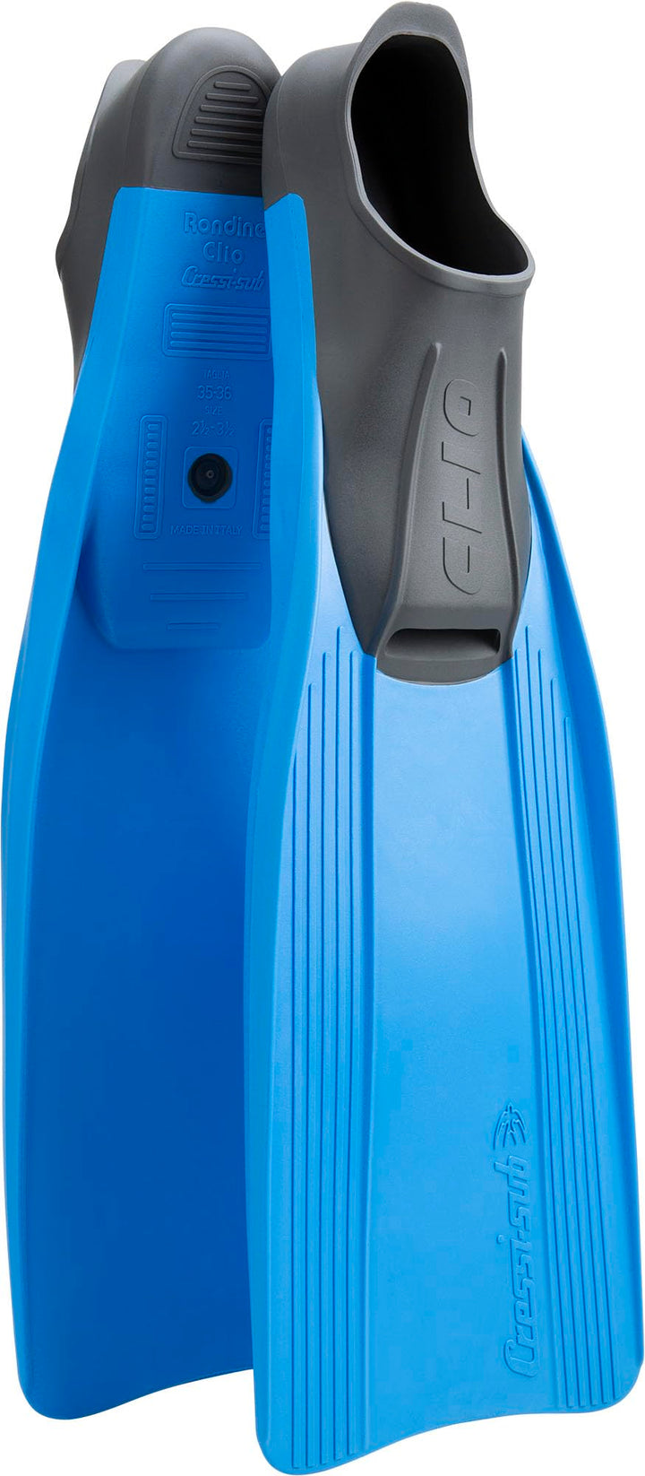 Cressi Clio zum Flossen Schwimmen, Apnoe und Schnorcheln 27/29 Blau, 27/29 Blau