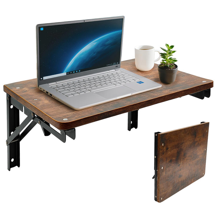 CASDUCT Wandklapptisch Klapptisch Wandmontage,42 * 30cm Holz Wandtisch Klappbar,Geeignet für Wohnzim