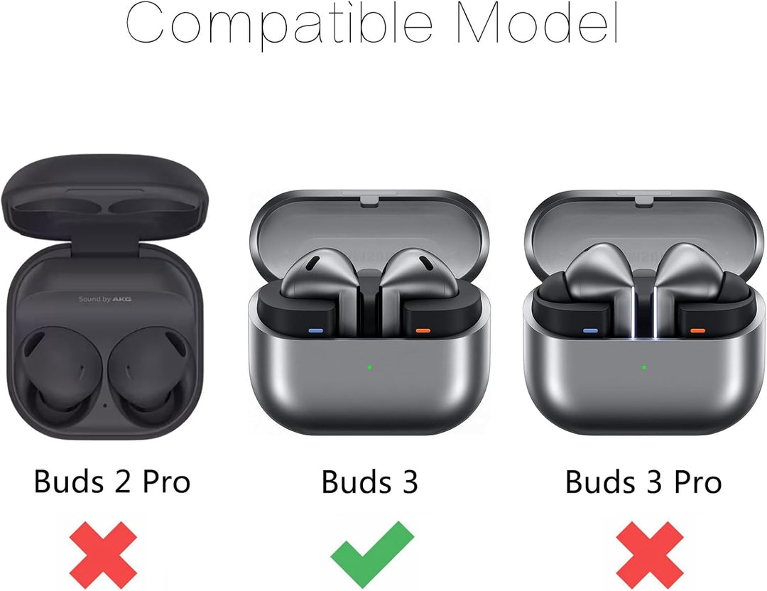Ladekoffer Kompatibel für Samsung Galaxy Buds 3 ladecase, Ersatz-Ladebox, Ohrhörer-Ladehülle für Sam