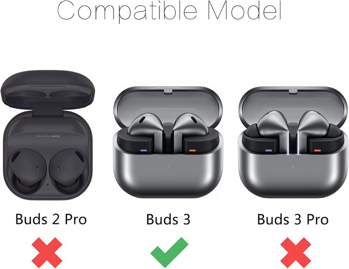 Ladekoffer Kompatibel für Samsung Galaxy Buds 3 ladecase, Ersatz-Ladebox, Ohrhörer-Ladehülle für Sam