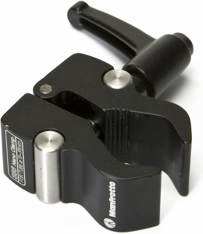 Manfrotto 386B-1 Nano-Clamp mit Kerbe für Verdehschutz Nano-Clamp mit Kerbe Single, Nano-Clamp mit K