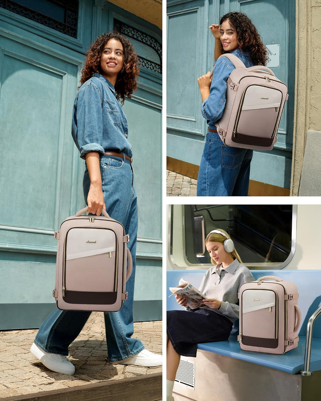 LOVEVOOK Ryanair Handgepäck 40x30x20, 24L Travel Handgepäck Rucksack für Damen und Herren, Ryanair R