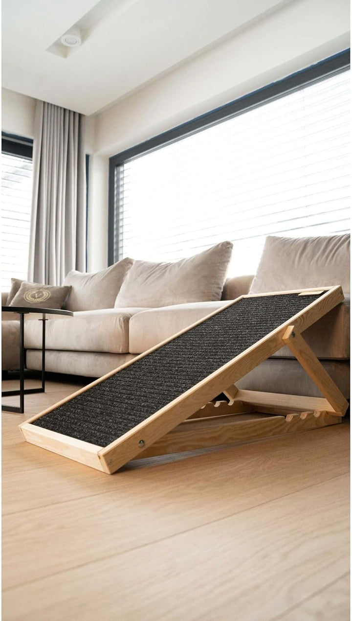 Anti-rutsch Hunderampe | Auffahrrampe für Hund und Katze | Hundetreppe für Bett oder Sofa | Hunderam