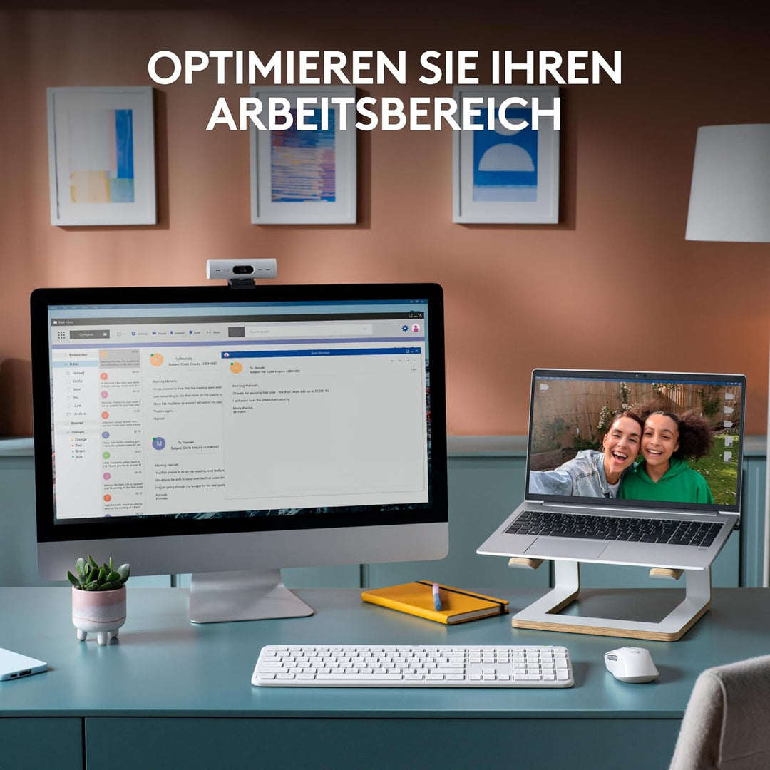 Logitech Signature Slim K950 kabellose Tastatur, schlankes Design, Wechseln zwischen Geräten beim Ti