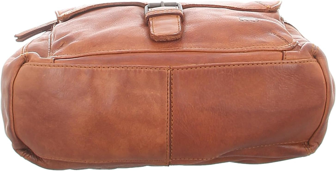 Bear Design Damen Tasche Ledertasche Umhängetasche Schultertasche Cognac