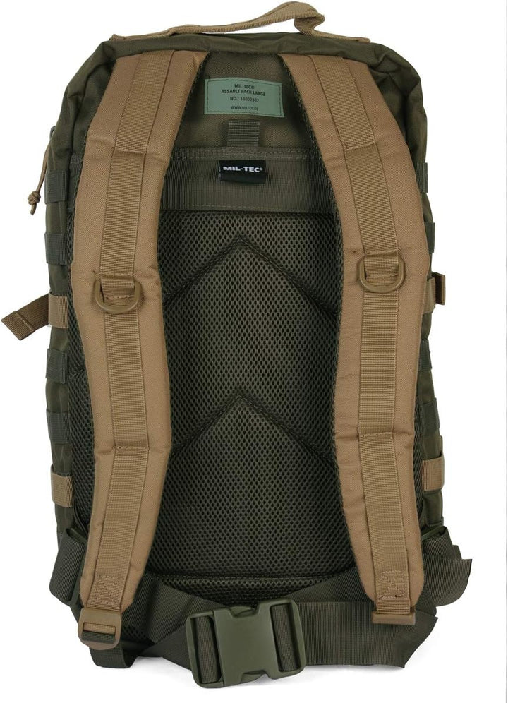 Mil-Tec US Assault Pack Laser Cut Tagesrucksack • Taktischer Militär Rucksack mit Laser-Cut MOLLE-Sy