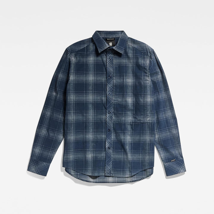 G-STAR Herren Shirts, S Mehrfarben (Luna Blue Isaac Check D23564-c549-c757)